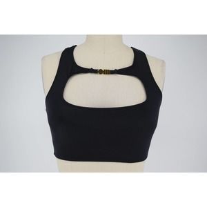 NWT SOLID & STRIPED 'the scout' sporty cutout tankini bikini top size S women's